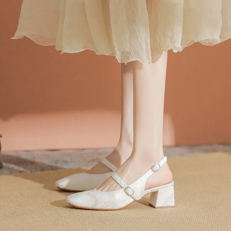 YAFEI XUANYU Chunky Heel High Heels 5CM Women's-8