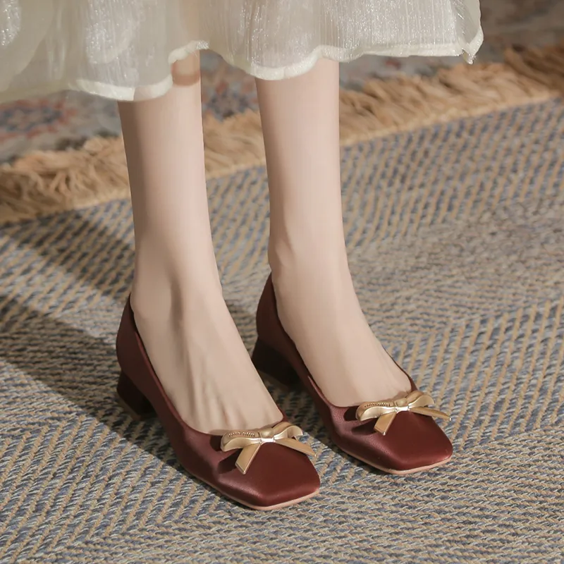 YAFEI XUANYU Chunky Heel High Heels 4CM Women's-8