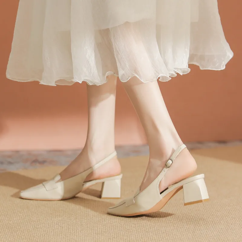 YAFEI XUANYU Chunky Heel High Heels 5cm Women's-5