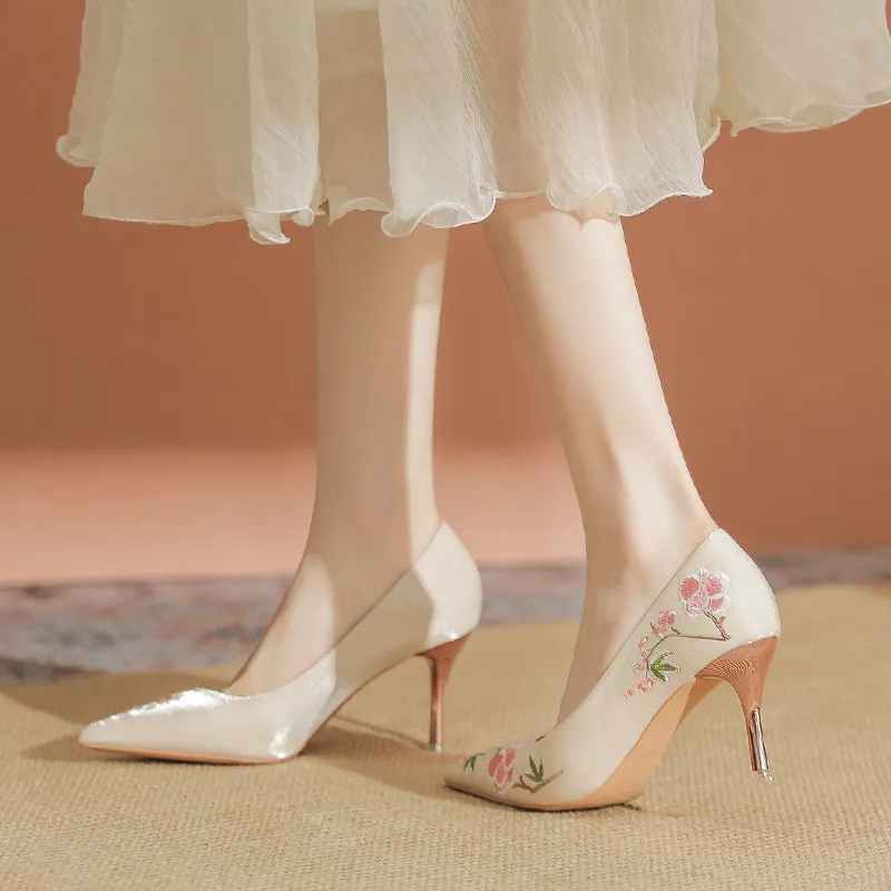 YAFEI XUANYU Slim Heel High Heels 7cm Women's-4