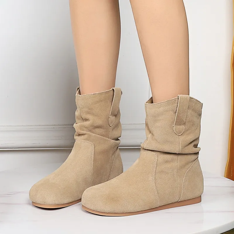 YAFEI XUANYU Ankle Boots 1CM Women's-5