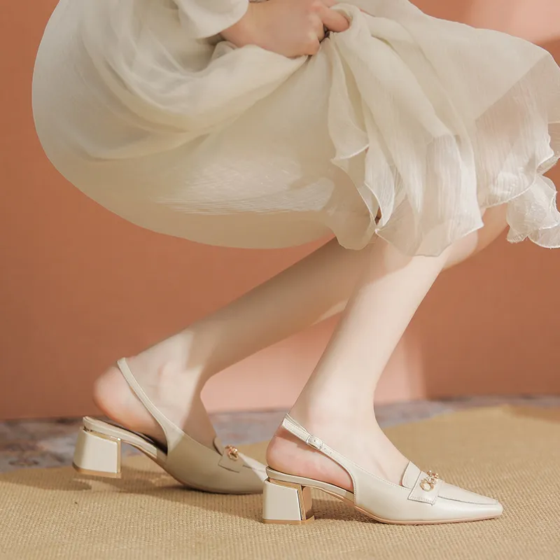 YAFEI XUANYU Chunky Heel High Heels 5cm Women's-12