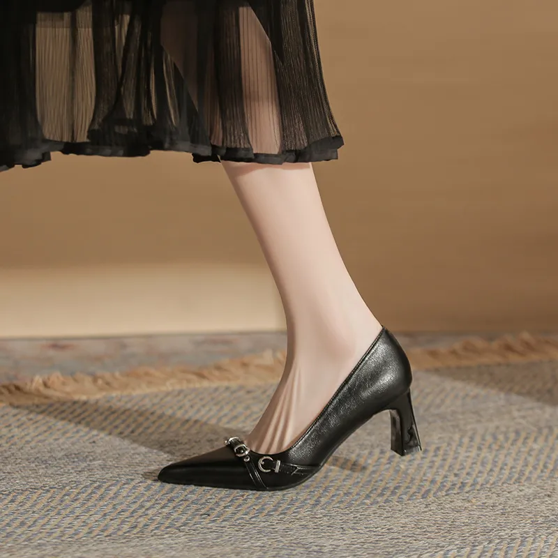 YAFEI XUANYU Chunky Heel High Heels 6CM Women's-10