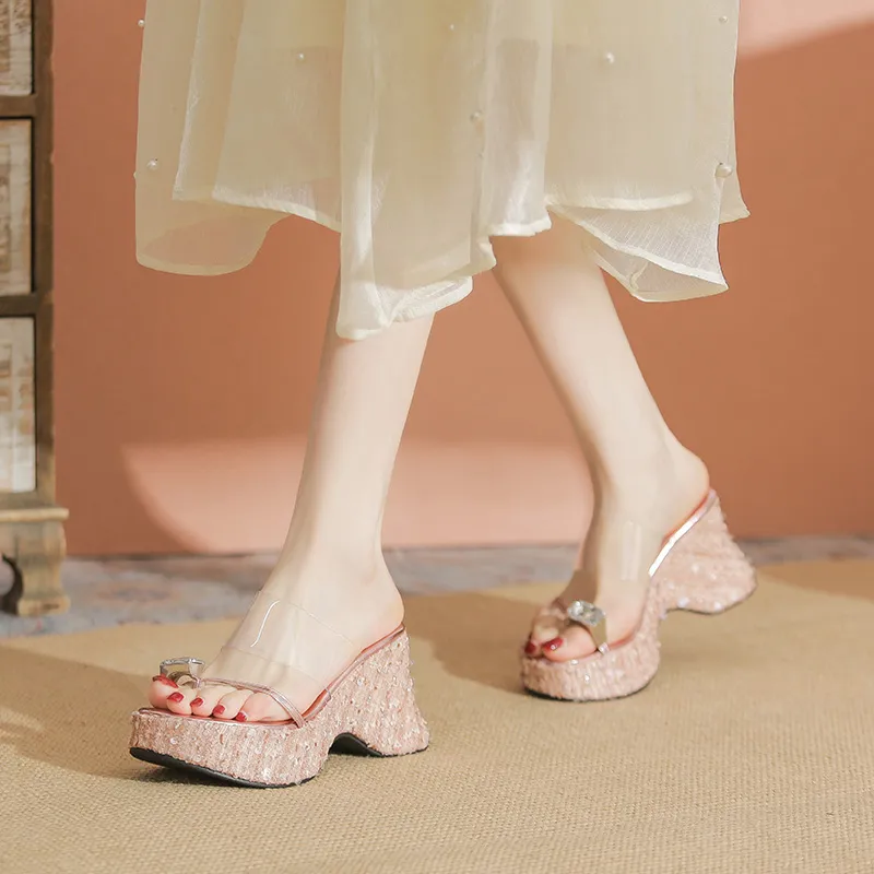 YAFEI XUANYU Rubber Sole Slide Slippers Women's-8