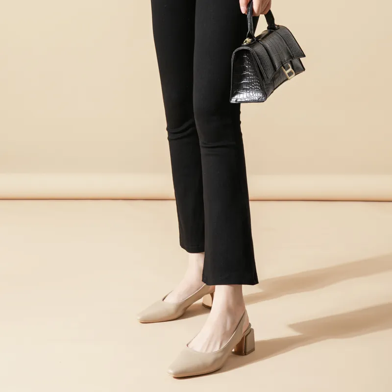 YAFEI XUANYU Chunky Heel High Heels 5cm Women's-9