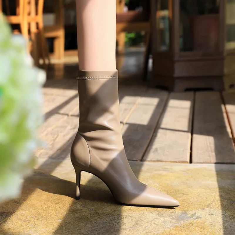 YAFEI XUANYU Ankle Boots 7.5CM Women's-10