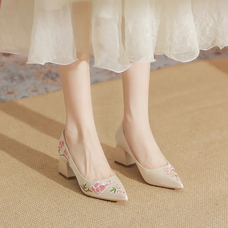 YAFEI XUANYU Chunky Heel High Heels 5cm Women's-2