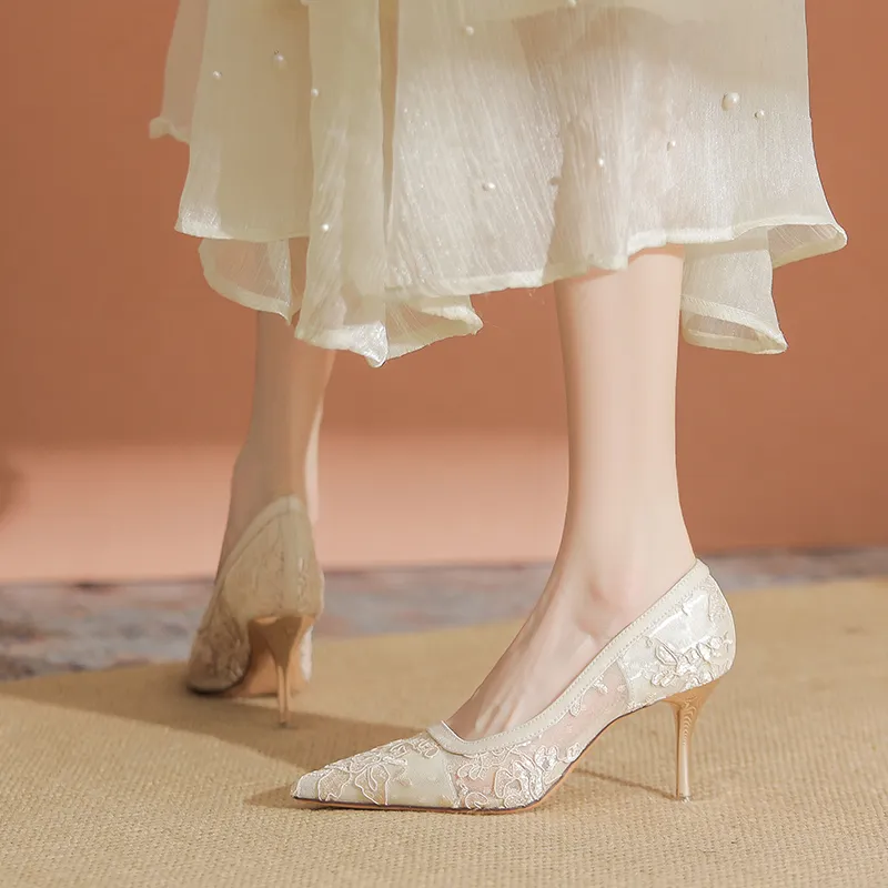 YAFEI XUANYU Slim Heel High Heels Women's-21