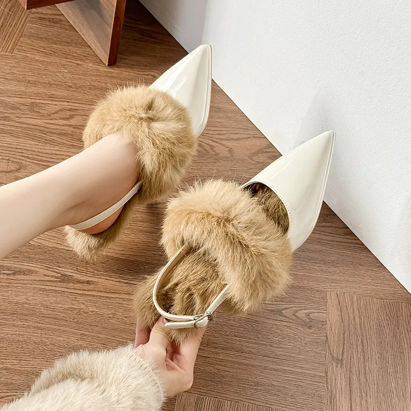 YAFEI XUANYU Slim Heel High Heels 10CM Women's-7