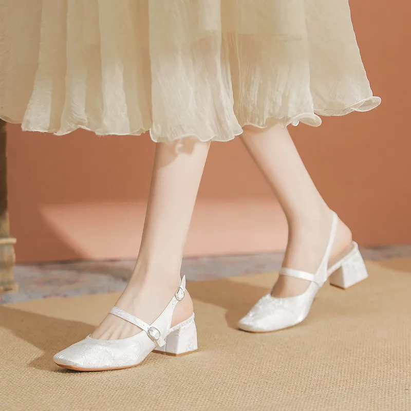 YAFEI XUANYU Chunky Heel High Heels 5CM Women's-10