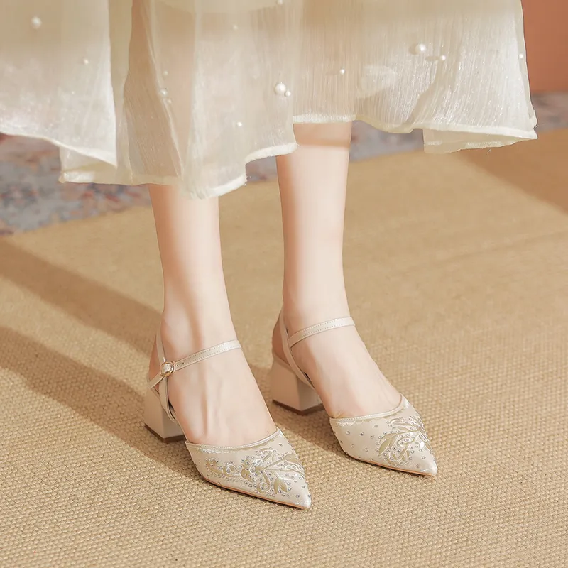 YAFEI XUANYU Chunky Heel High Heels 5cm Women's-12