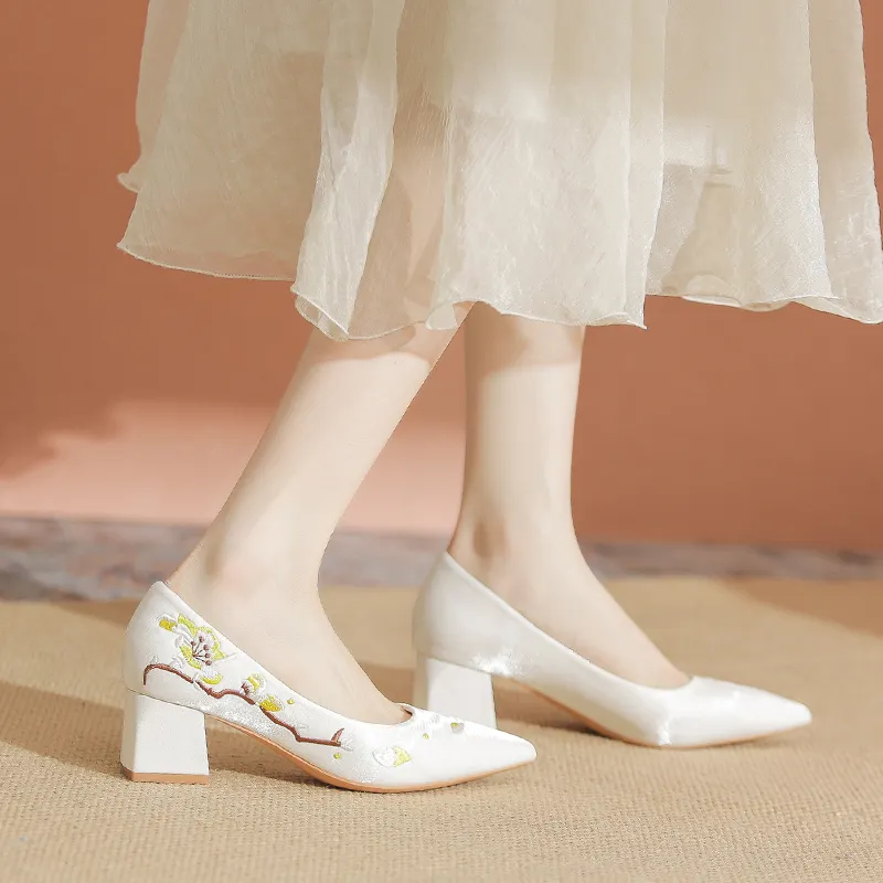 YAFEI XUANYU Chunky Heel High Heels 5cm Women's-2