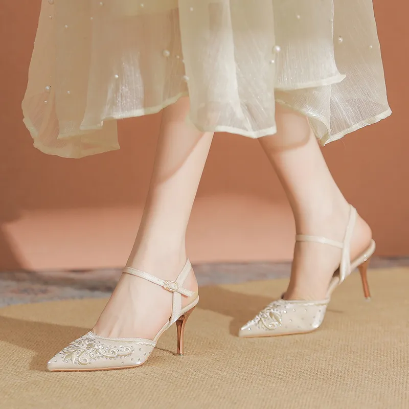 YAFEI XUANYU Slim Heel High Heels 7cm Women's-13