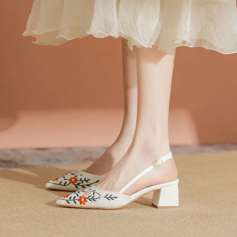 YAFEI XUANYU Chunky Heel High Heels 5cm Women's-6