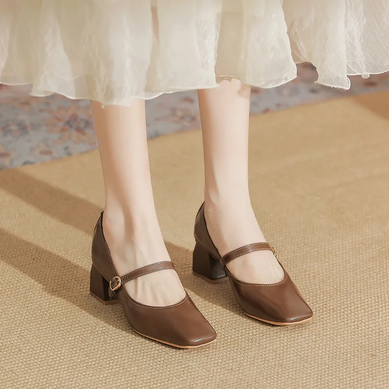 YAFEI XUANYU Chunky Heel High Heels 5cm Women's-37