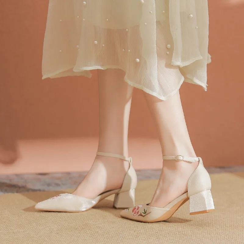 YAFEI XUANYU Chunky Heel High Heels Women's-5