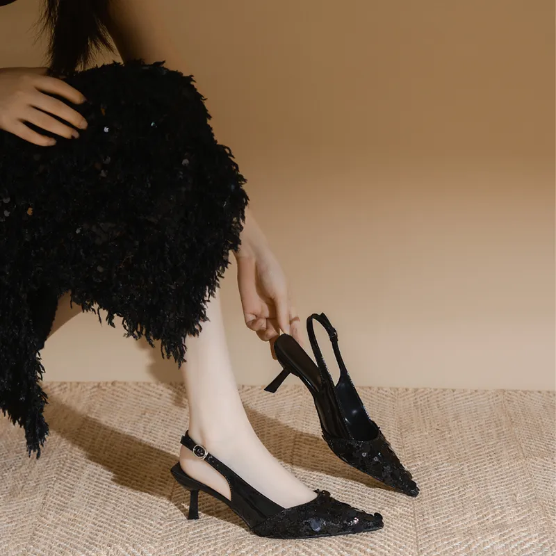 YAFEI XUANYU Slim Heel High Heels 6cm Women's-1