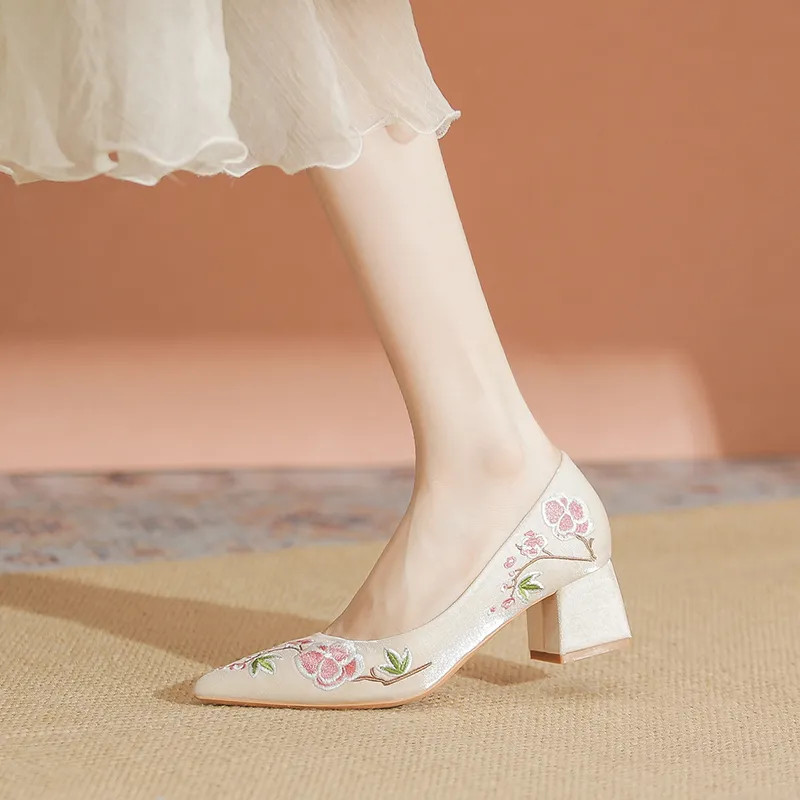YAFEI XUANYU Chunky Heel High Heels 5cm Women's-7