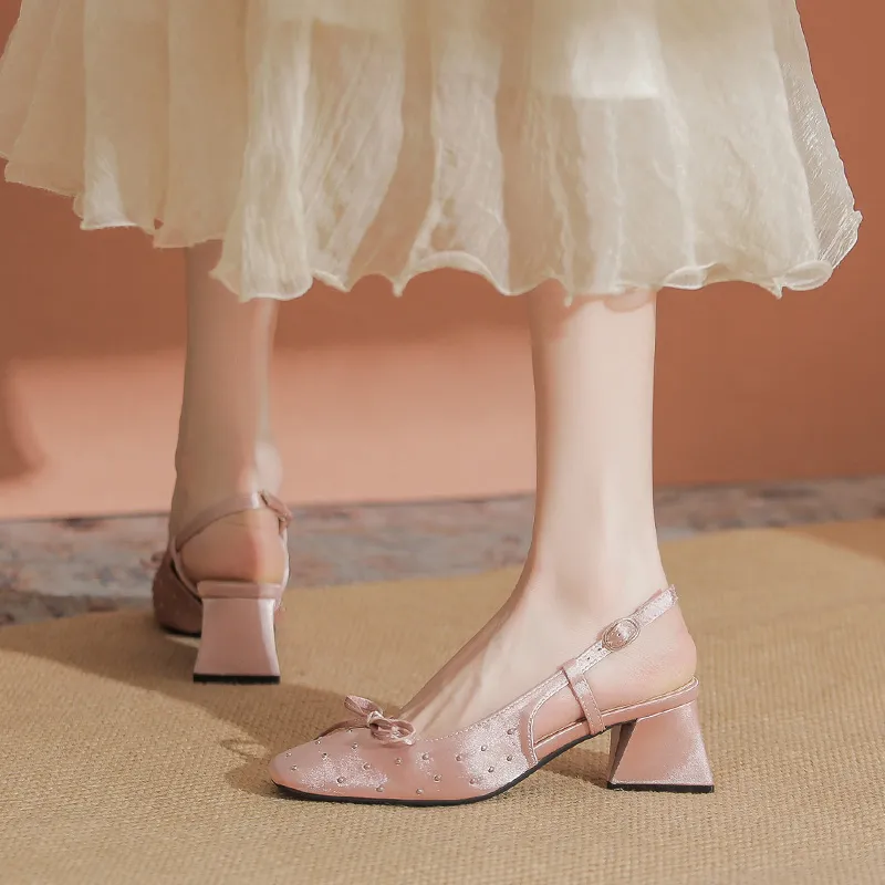 YAFEI XUANYU Chunky Heel High Heels Women's-11