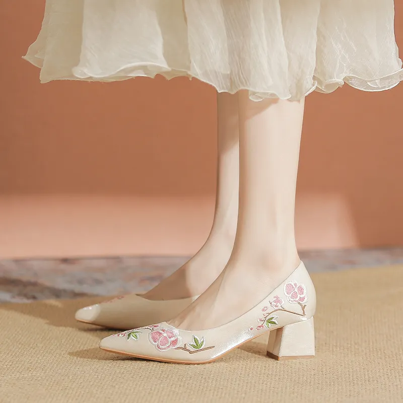 YAFEI XUANYU Chunky Heel High Heels 5cm Women's-6
