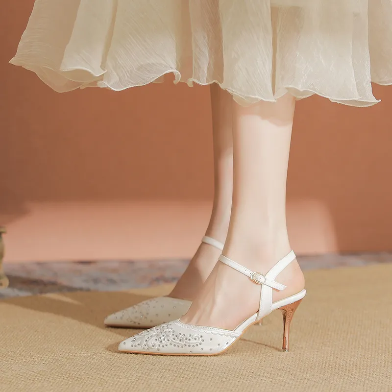YAFEI XUANYU Slim Heel High Heels 7cm Women's-6