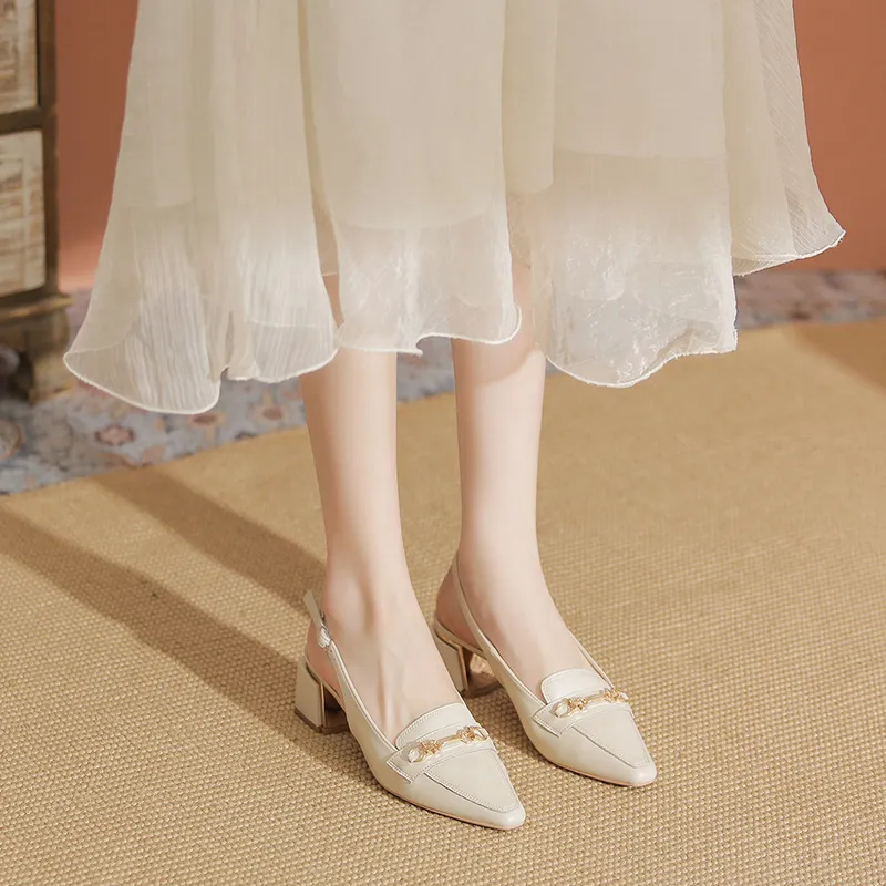 YAFEI XUANYU Chunky Heel High Heels 5cm Women's-1