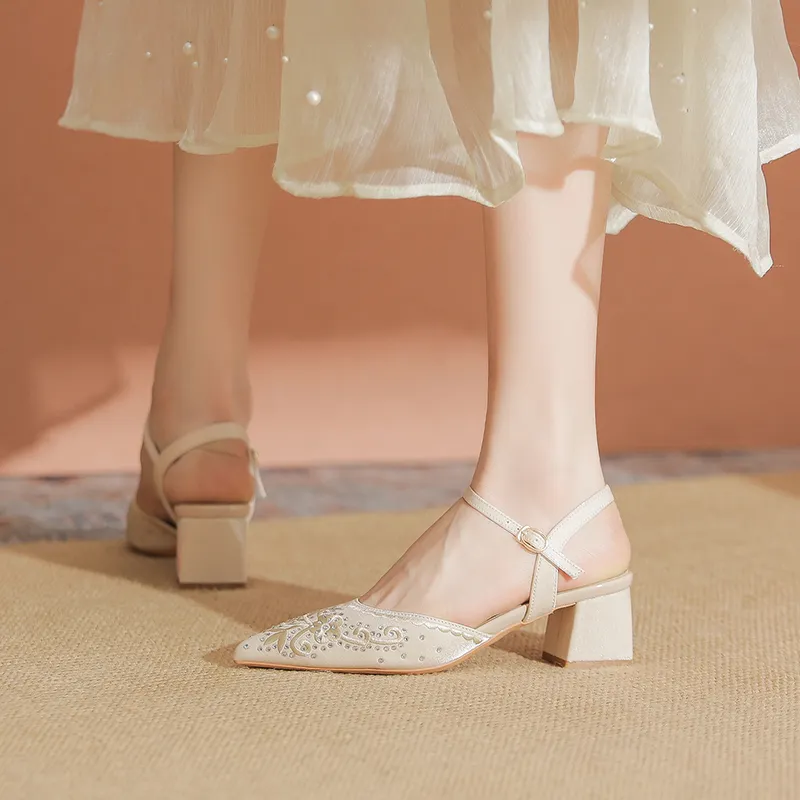 YAFEI XUANYU Chunky Heel High Heels 5cm Women's-14