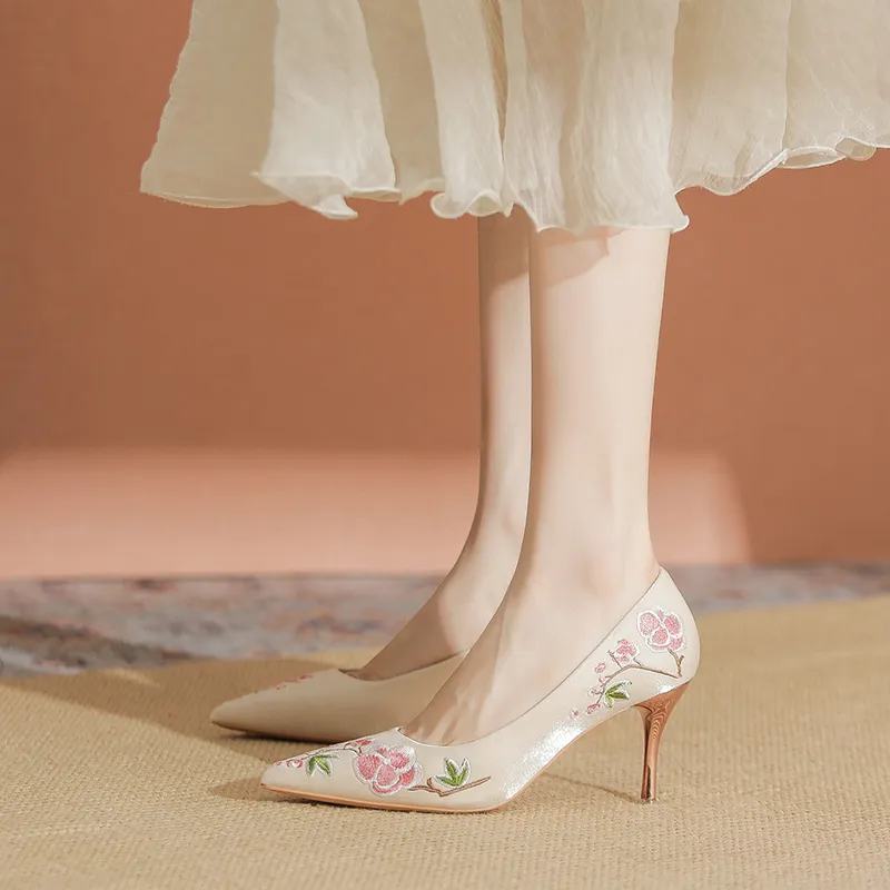 YAFEI XUANYU Slim Heel High Heels 7cm Women's-5
