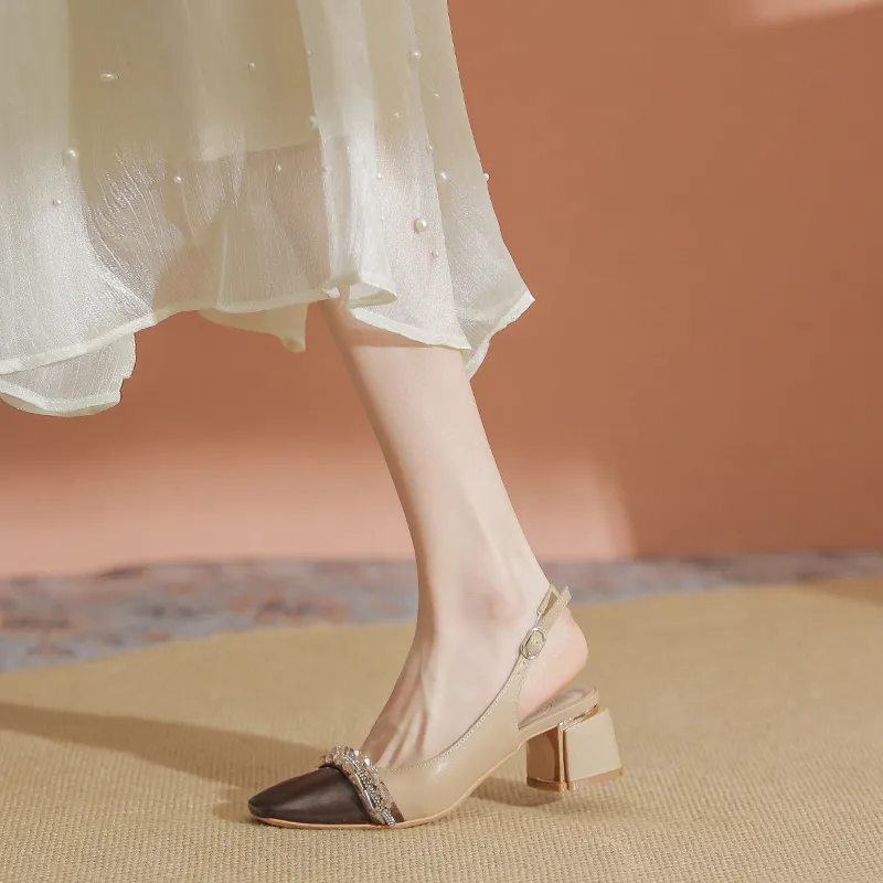 YAFEI XUANYU Chunky Heel High Heels 5cm Women's-7