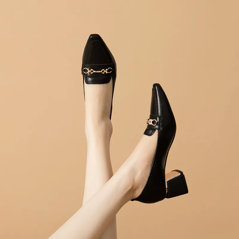 YAFEI XUANYU Chunky Heel High Heels 5cm Women's-4