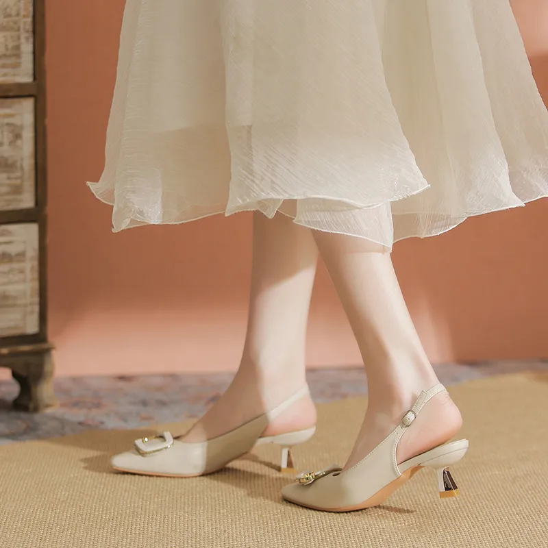 YAFEI XUANYU Slim Heel High Heels 4.5cm Women's-7