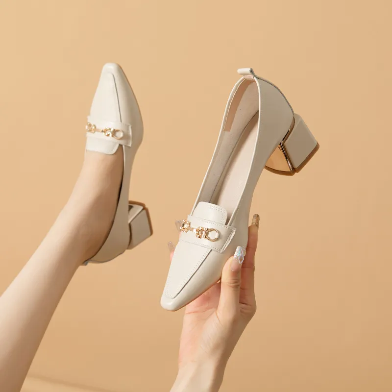YAFEI XUANYU Chunky Heel High Heels 5cm Women's-8