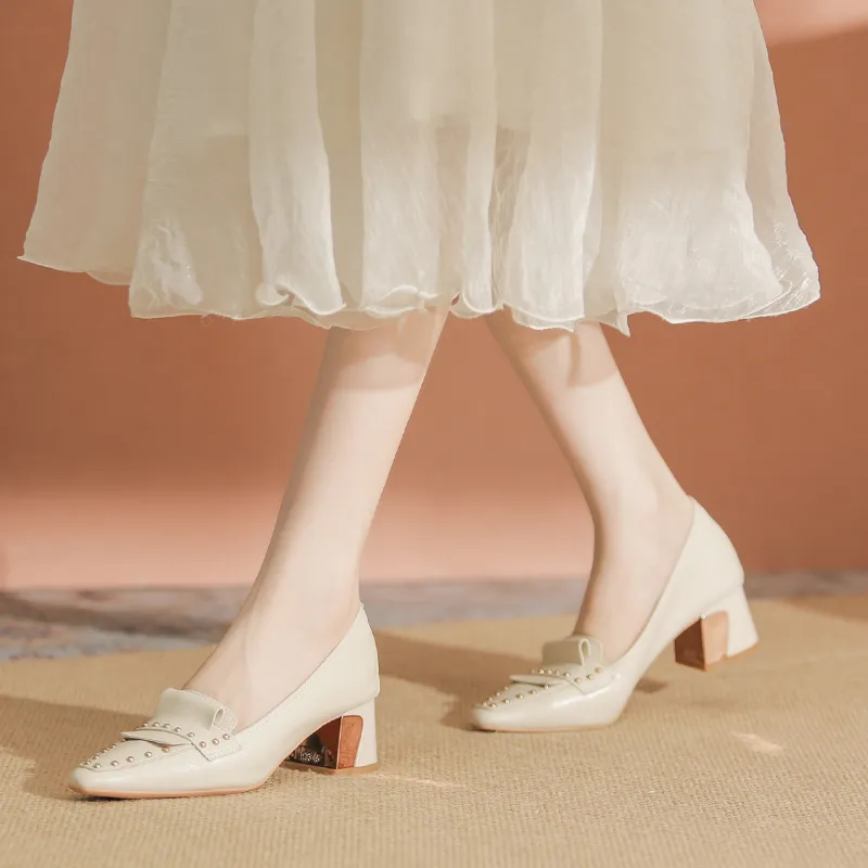 YAFEI XUANYU Chunky Heel High Heels 5cm Women's-13