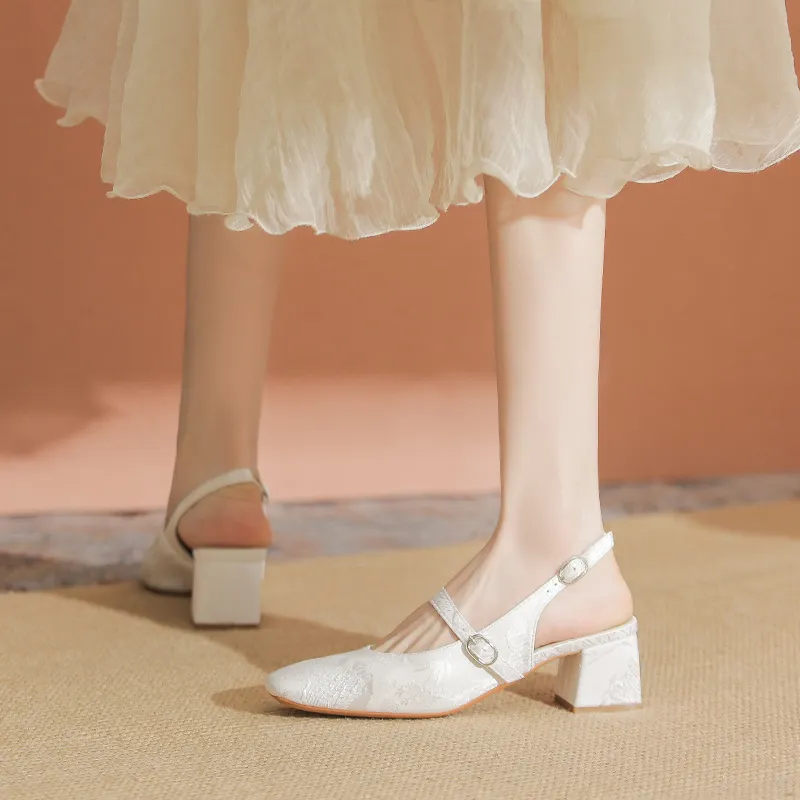 YAFEI XUANYU Chunky Heel High Heels 5CM Women's-11