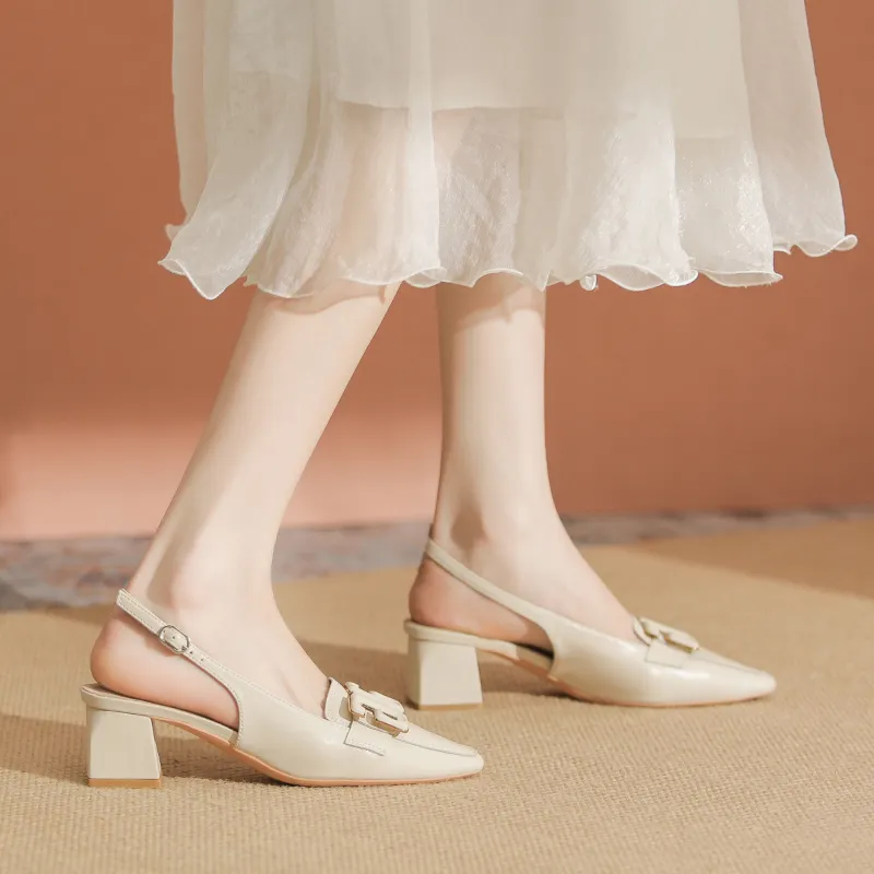 YAFEI XUANYU Chunky Heel High Heels 5cm Women's-8