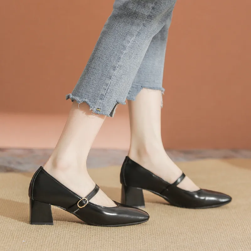 YAFEI XUANYU Chunky Heel High Heels 5cm Women's-8