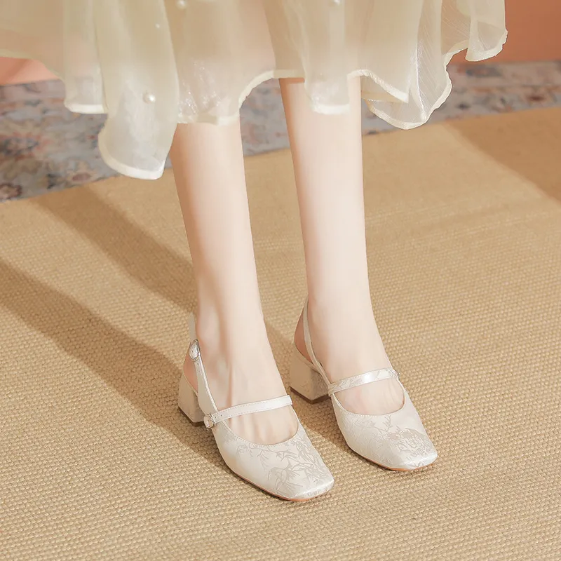 YAFEI XUANYU Chunky Heel High Heels 5CM Women's-1