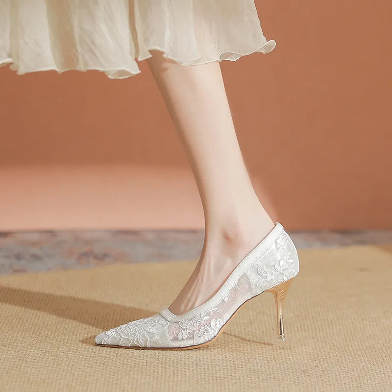 YAFEI XUANYU Slim Heel High Heels Women's-17