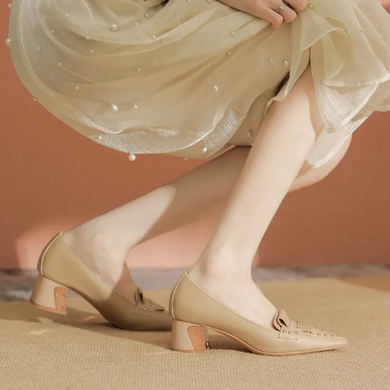 YAFEI XUANYU Chunky Heel High Heels 5cm Women's-29