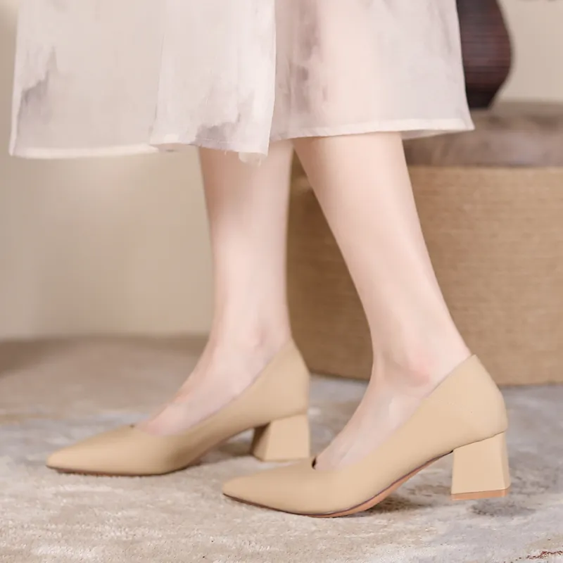 YAFEI XUANYU Chunky Heel High Heels Women's-11