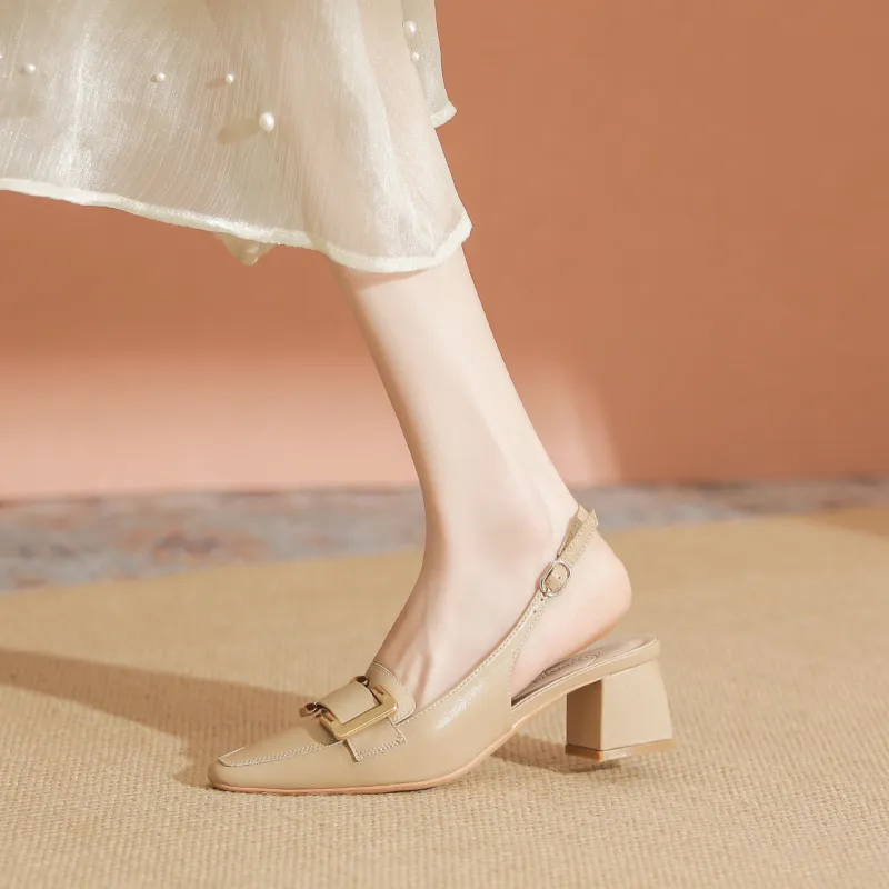 YAFEI XUANYU Chunky Heel High Heels 5cm Women's-6