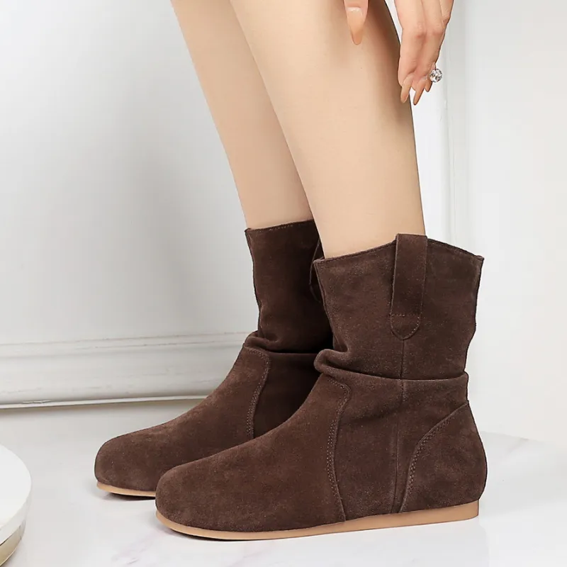YAFEI XUANYU Ankle Boots 1CM Women's-19