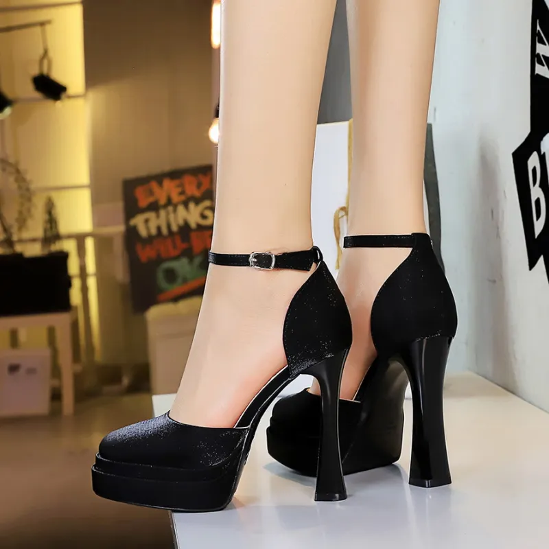 YAFEI XUANYU Chunky Heel High Heels Women's-3