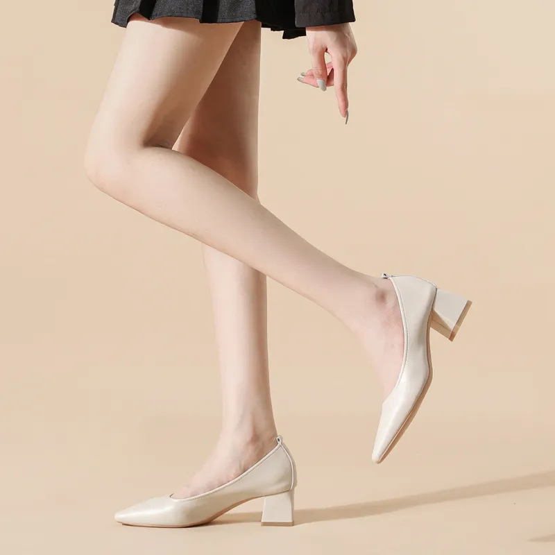 YAFEI XUANYU Chunky Heel High Heels 5cm Women's-1