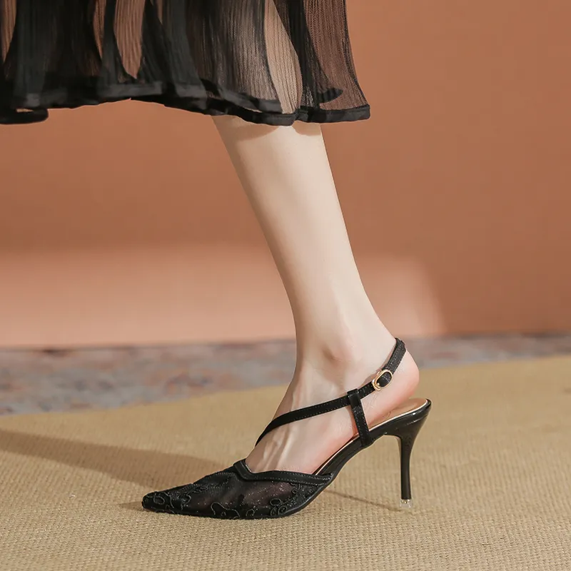 YAFEI XUANYU Slim Heel High Heels Women's-4