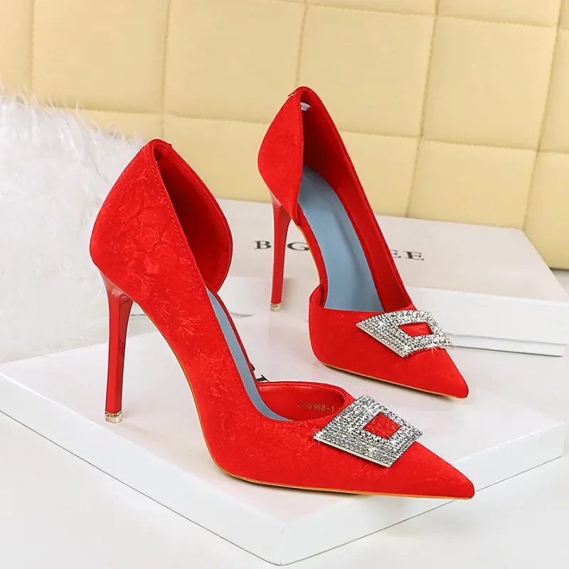 YAFEI XUANYU Slim Heel High Heels 10.5CM Women's-10