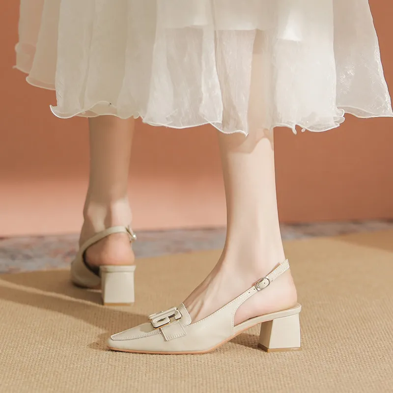 YAFEI XUANYU Chunky Heel High Heels 5cm Women's-4