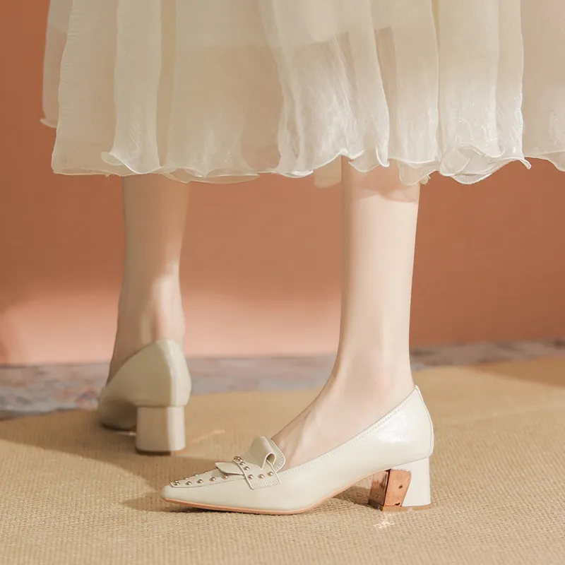 YAFEI XUANYU Chunky Heel High Heels 5cm Women's-14