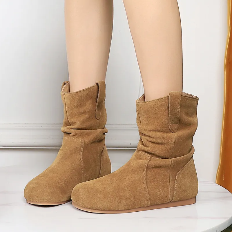 YAFEI XUANYU Ankle Boots 1CM Women's-9