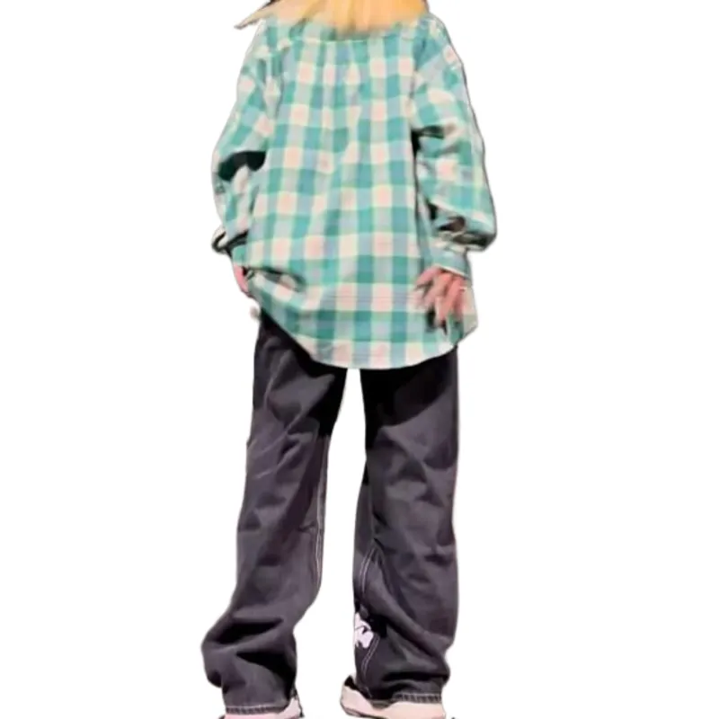 KUNZHUDAXIANG Jeans Unisex Washed Gray-1